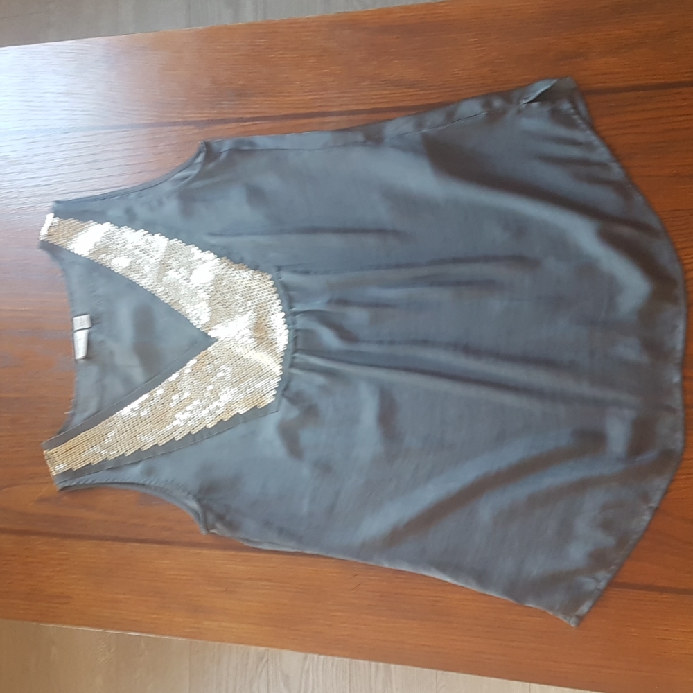 Esprit tank top with gold sequins